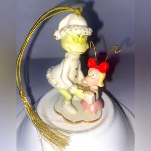 Rare Hard To Find 2006 Lenox Dr. Seuss Cindy Lu And The Grinch Too Ornament